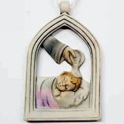Trade Shop - Bomboniere Battesimo Bambina Arco Simbolo Sacro Acqua Santa Ceramica Appendino -