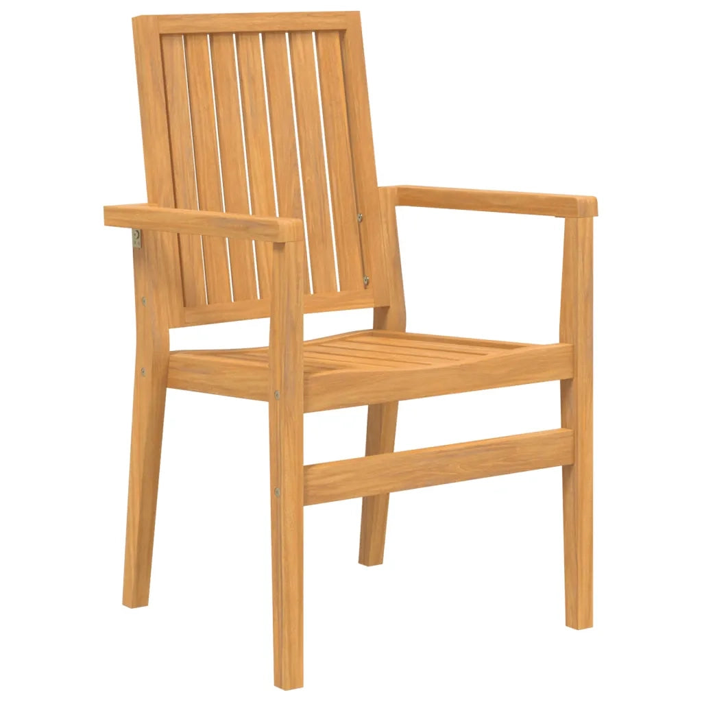 Set da Pranzo per Giardino 3 pz in Legno Massello di Teak