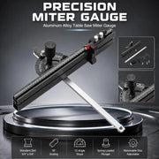 Precision Miter Gauge For Table Saws, Standard Slot, 3/4 X 3/8 Inch, 45.7 Cm Grid