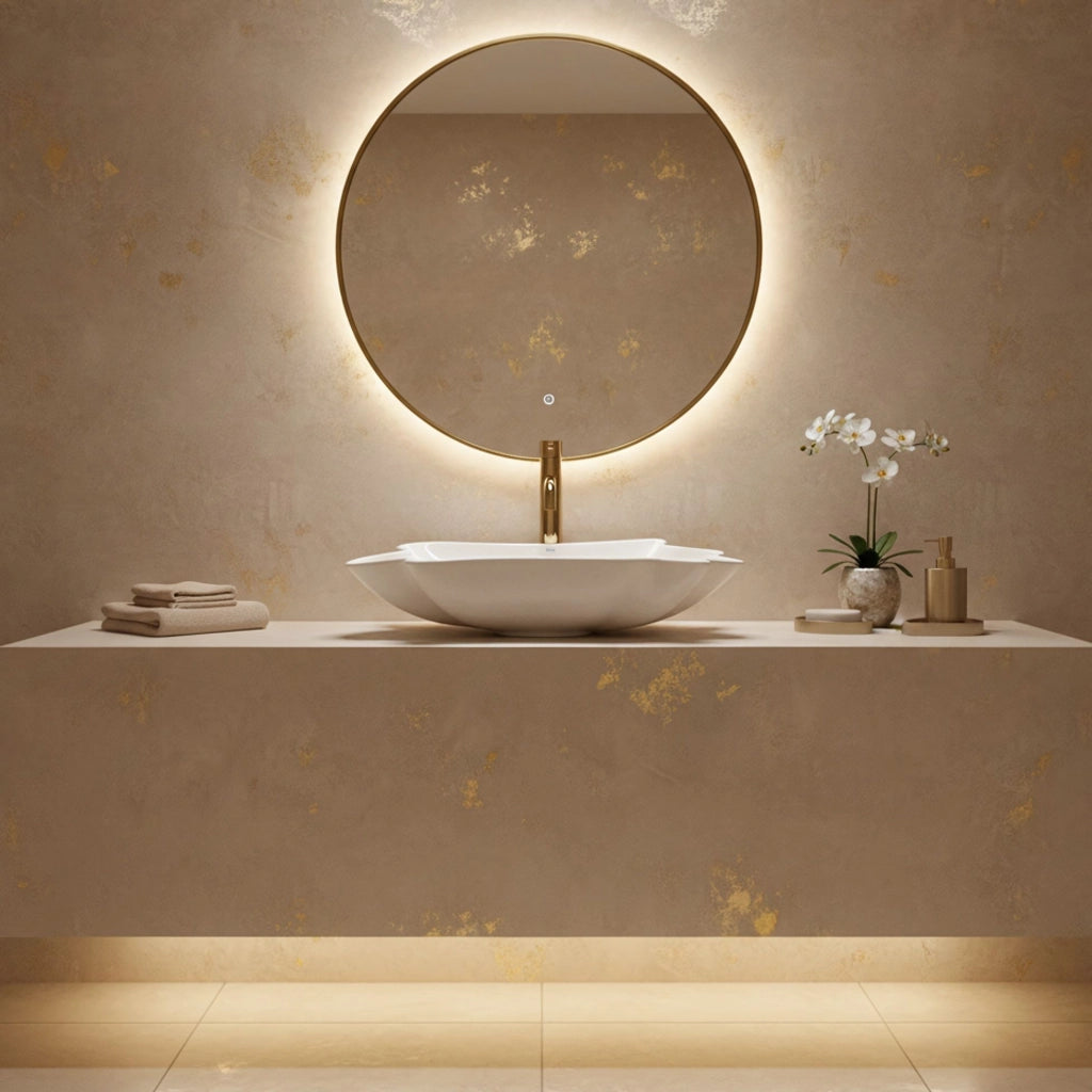 Lavabo Da Appoggio Rea Infinity + Tappo Click-clack
