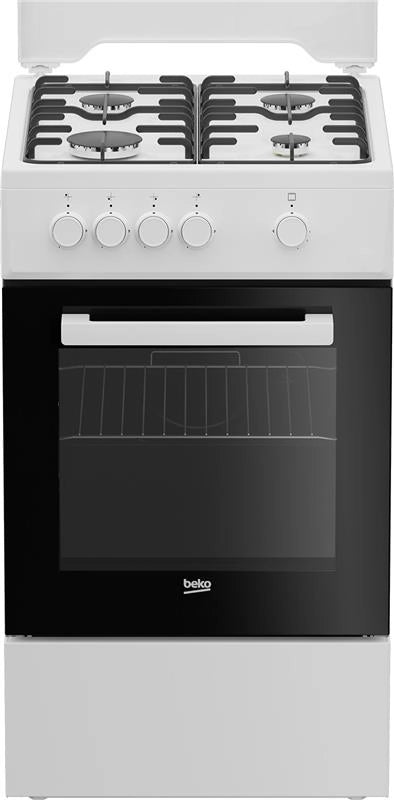 BEKO CUCINA A GAS, 4 FORNELLI, NERO, BIANCO 50X60 FSG522DWC