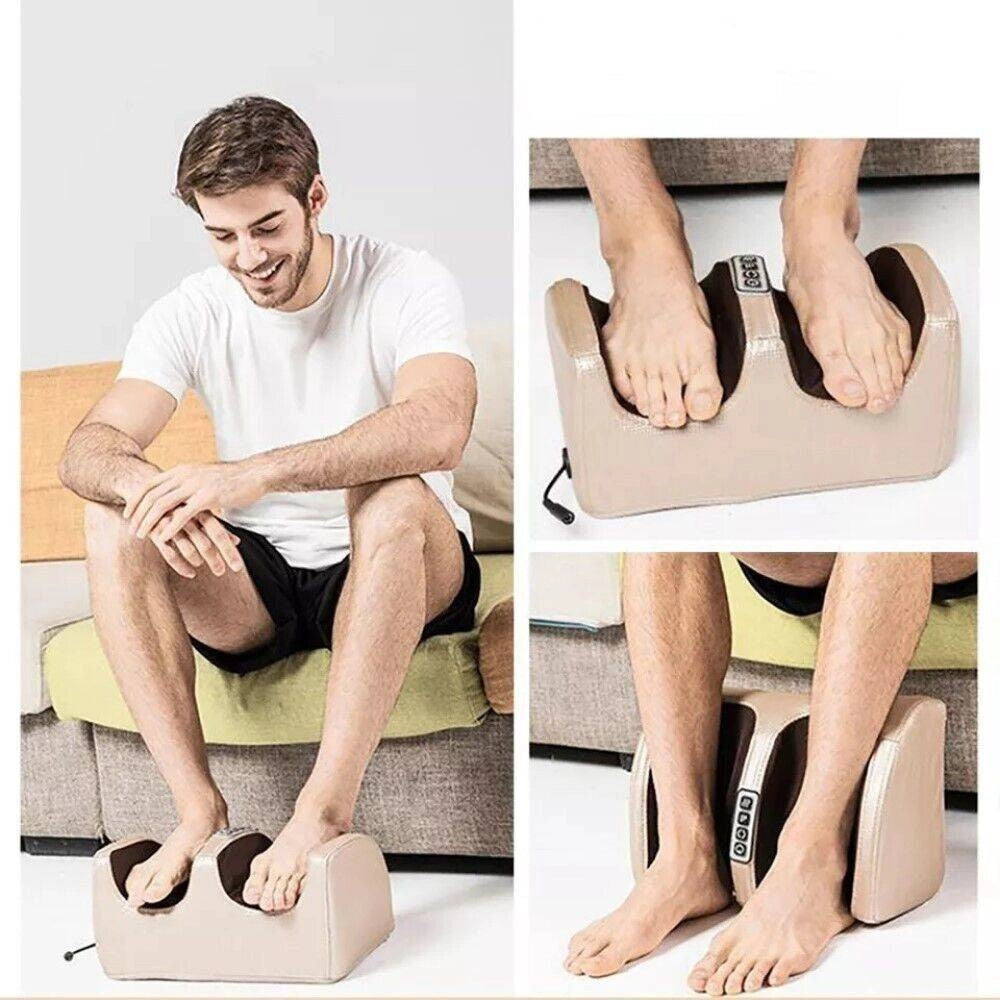 Trade Shop - Massaggiatore Elettrico Shiatsu Plantare Piedi Polpacci Con Riscaldamento 16109 -