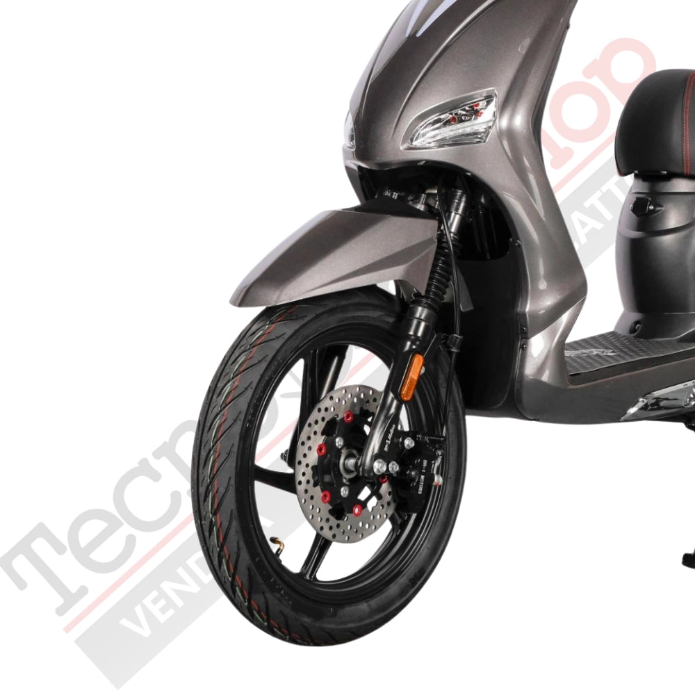 Scooter Elettrico BR-1 Sport 20Ah 48V Batteria a Piombo - Immatricolabile-Grigio