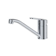 Tecom serie timeless miscelatore per lavello canna bassa monocomando finitura cromata lucida