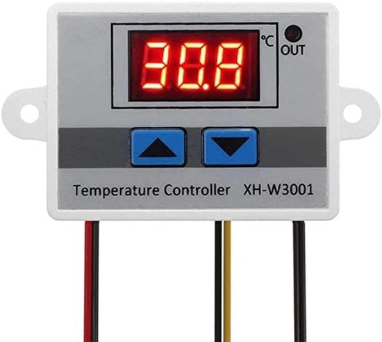 Regolatore di Temperatura Digitale con Visualizzazione - Termostato - Termometro - Sensore Acqueprofondo - 110-220V - -50°C a 110°C