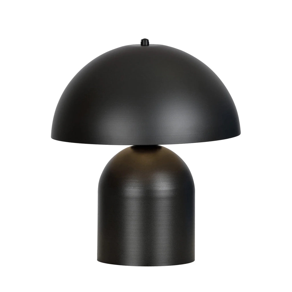Lampada Da Tavolo Nordica Danu 1 Luce In Acciaio Nero