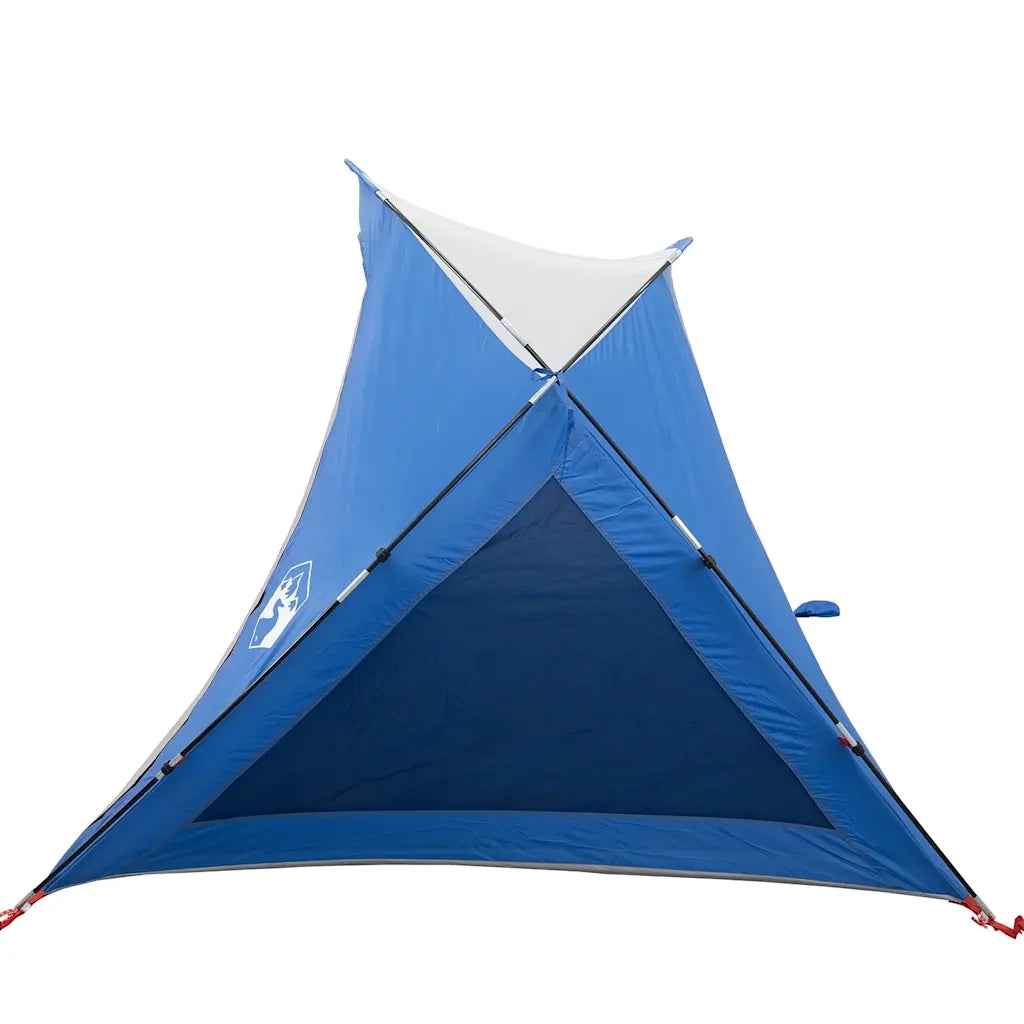 Tenda da Spiaggia 2 Persone-Tenda da campeggio Azzurra Impermeabile