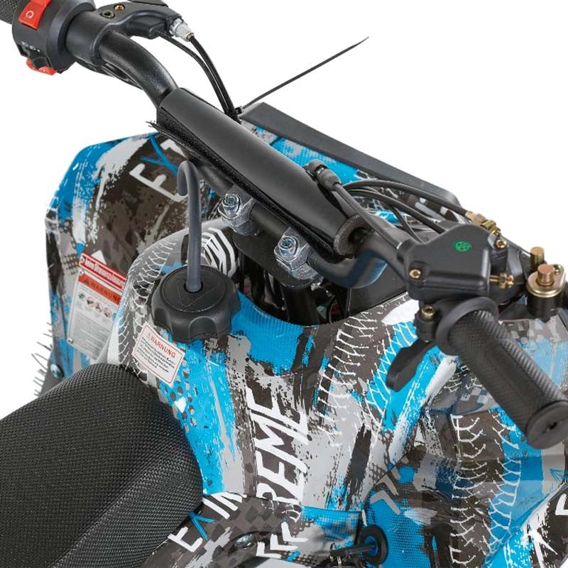 Miniquad ATV KXD REPTY M3ES Ruota 6"-Azzurro