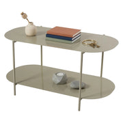 Verzate, Tavolino da Salotto un Vano, 100x45x51h cm Grigio Tortora