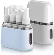 Set di toilette da viaggio 50 ML Contenitore di aria trasparente Fles da 4 pezzi | Contenitori liquidi | Conservazione | Etichette contenitori da viaggio 100ml