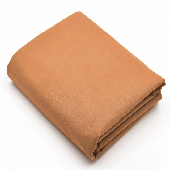 Tessuto di cotone 100%, venduto per metro, larghezza 240 cm, tessuto di cotone 100% Oeko-Tex Standard 100, colori omogenei per cucire (marrone 20, 200 cm)