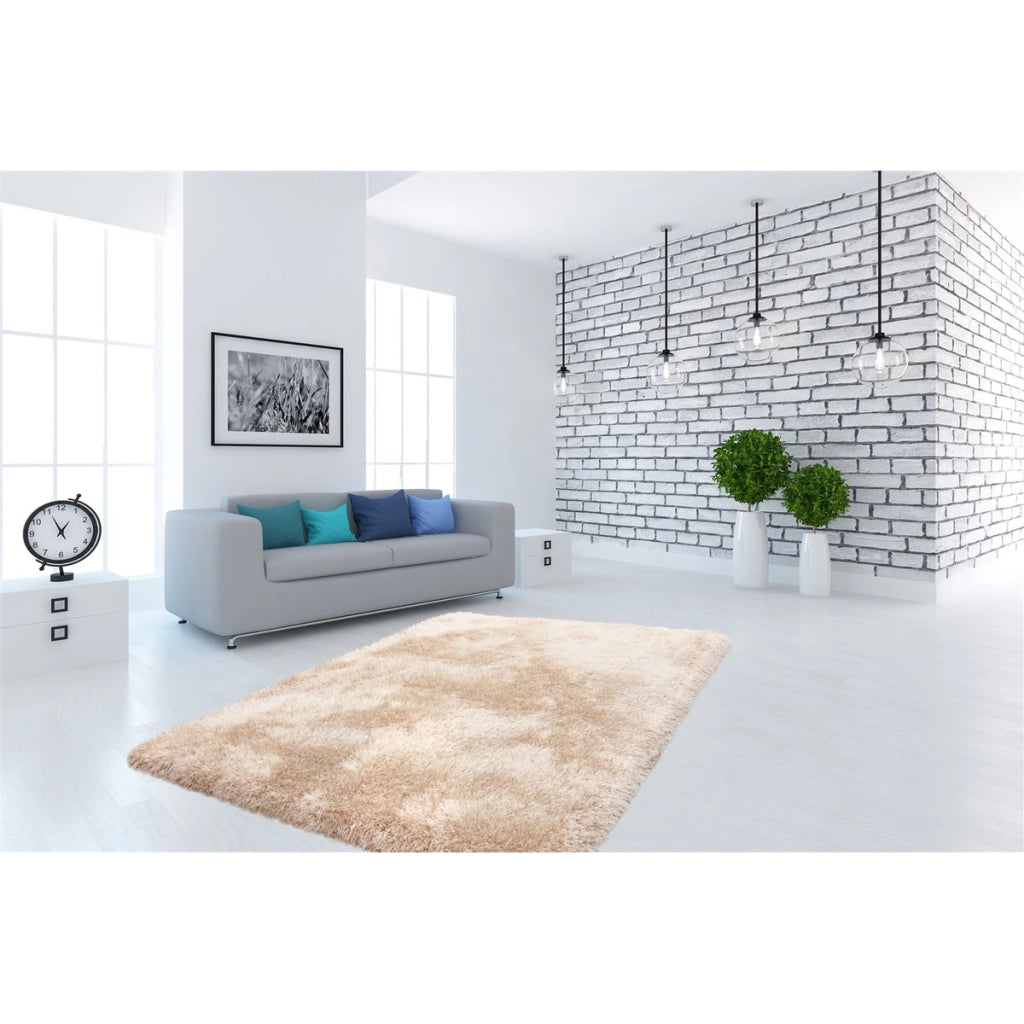 Tappeto a pelo lungo Cosy 210 Champagne 120x170 cm