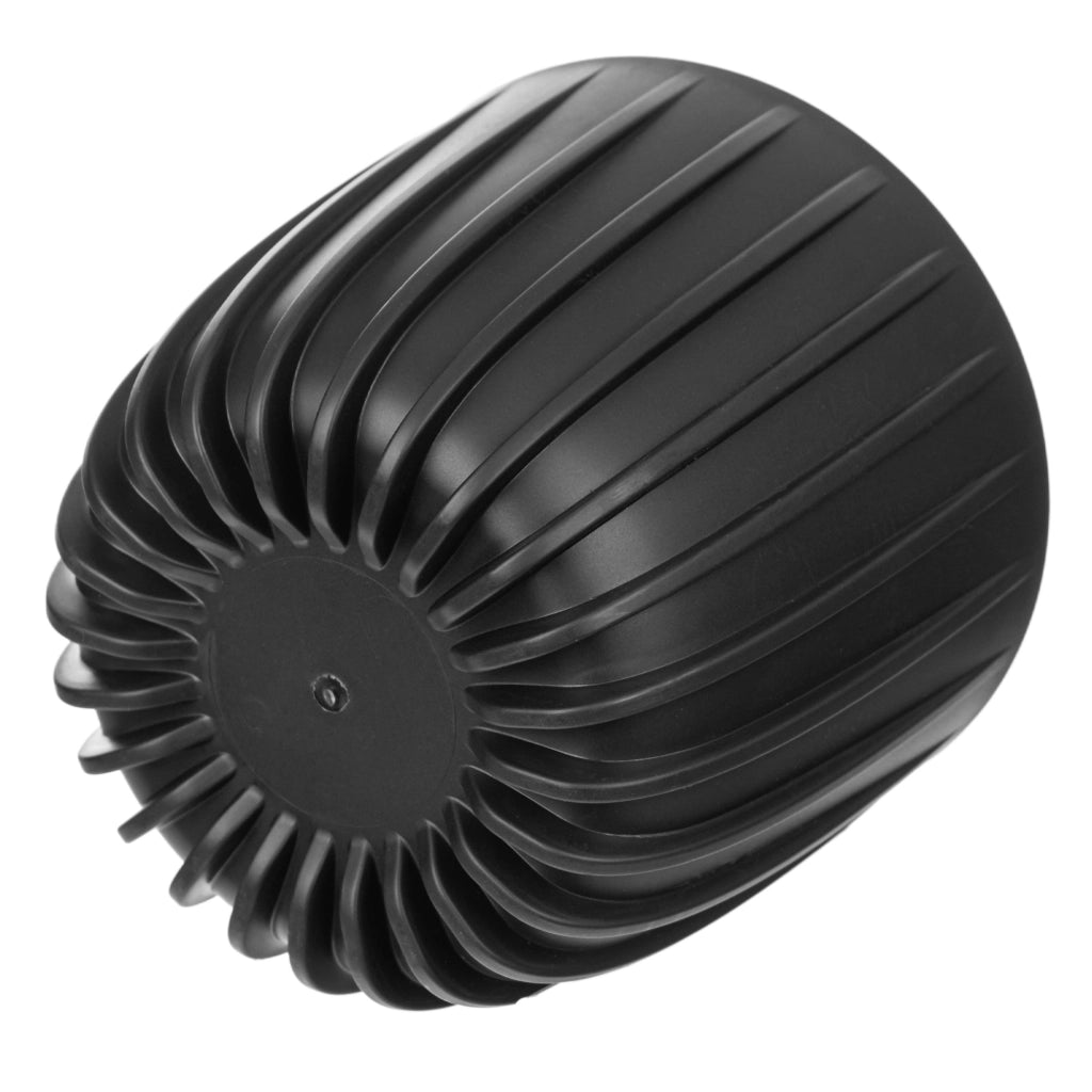 KADAX Vaso da fiori, coprivaso rotondo in plastica da 12,5 cm, supporto per fiori nero
