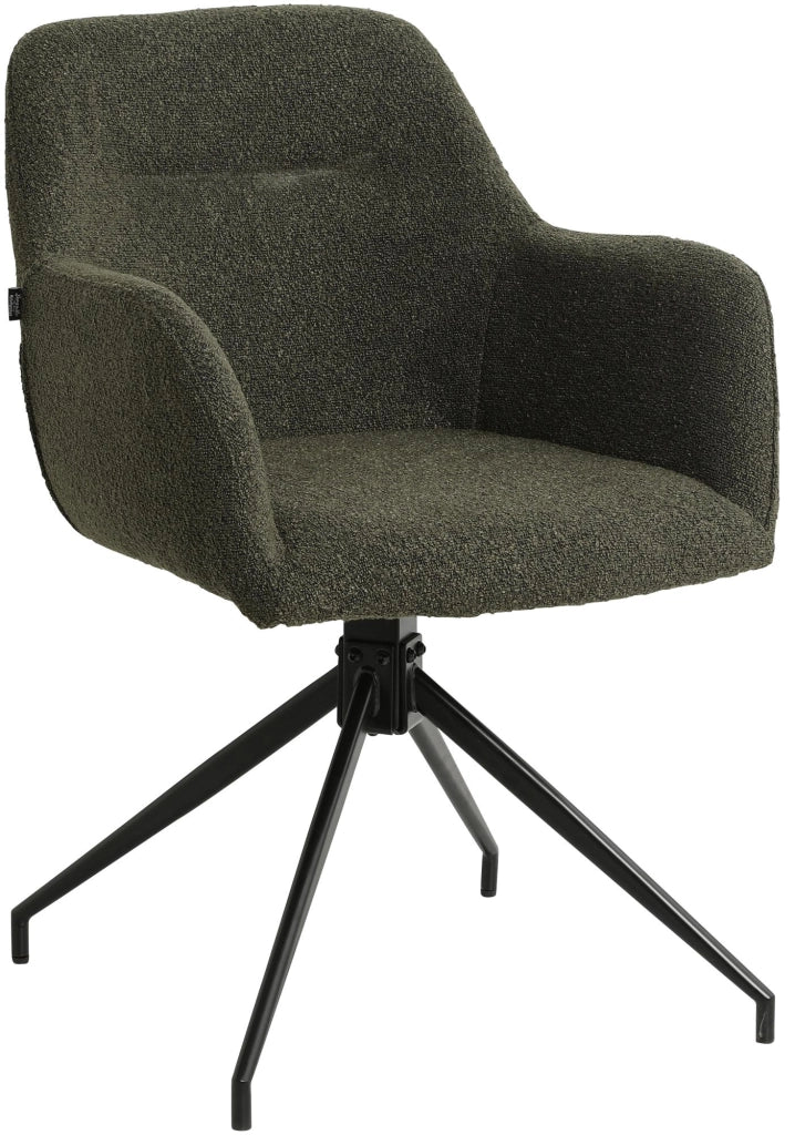 Sedia per sala da pranzo Merlinda in tessuto Teddy 2