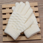 Guanti caldi per bambini | Rivestimento elastico in piuma su dita | Unisex bianco, 18 cm