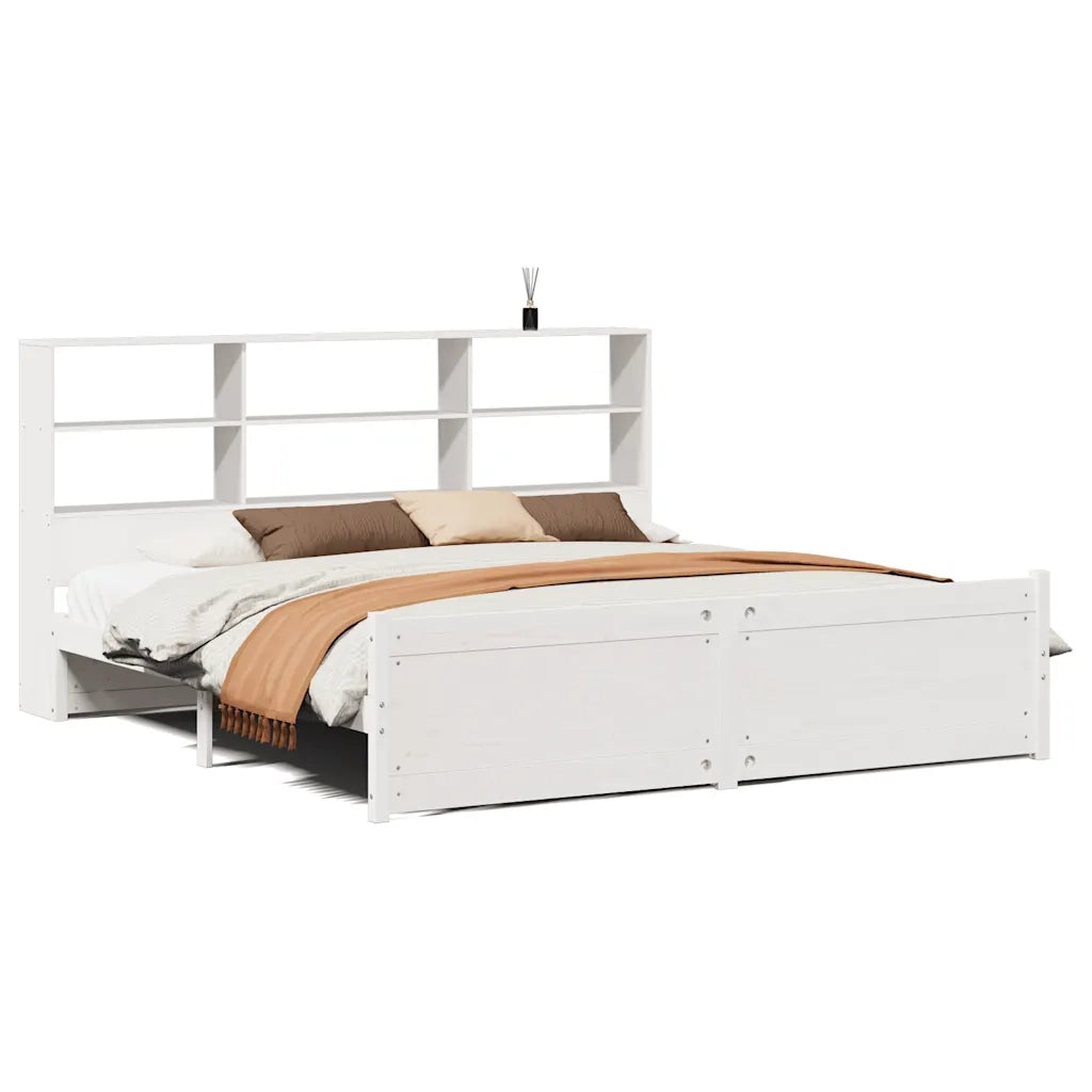 Giroletto con Libreria senza Materasso 180x200 cm in Legno Pino 3322478