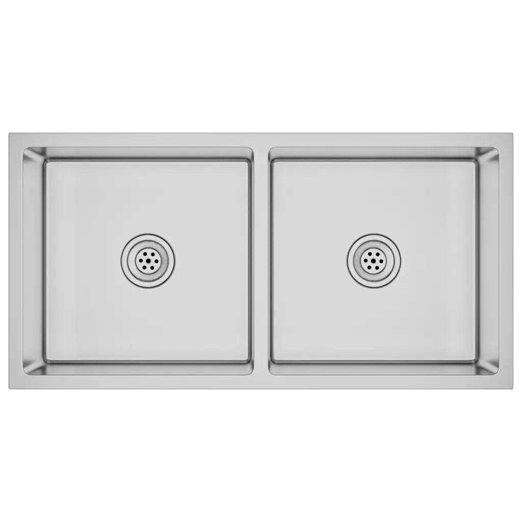 Lavello da Cucina Lavorato a Mano in Acciaio Inox cod mxl 48624