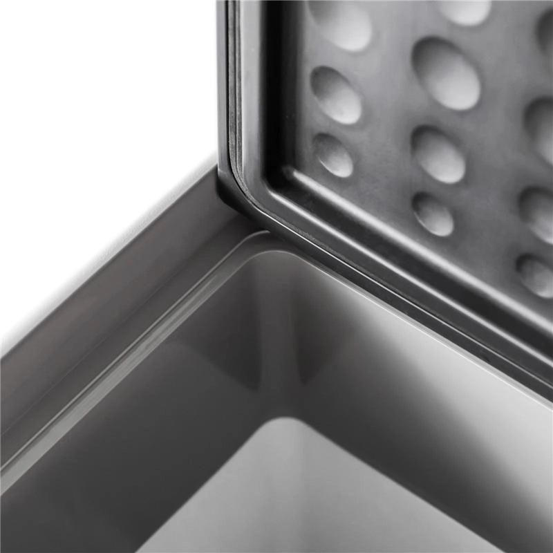 FRIGO PER AUTO DA 50L CON PANNELLO TOUCH MANIGLIA E 2 RUOTE IN ALLUMINIO E PLASTICA 58.6X37.8X54.5 CM GRIGIO