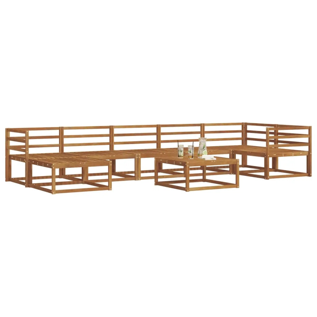 Set di divani da esterno 8 pcs Naturale 3367912
