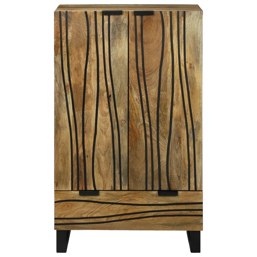 Highboard 60x33.5x100 cm Legno massello di mango