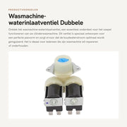 Vendita di Valvola di scarico per lavatrice - Doppie viti - 220-240 V - Materiale ABS - Forma perfetta di accoppiamento - Durata per uso prolungato