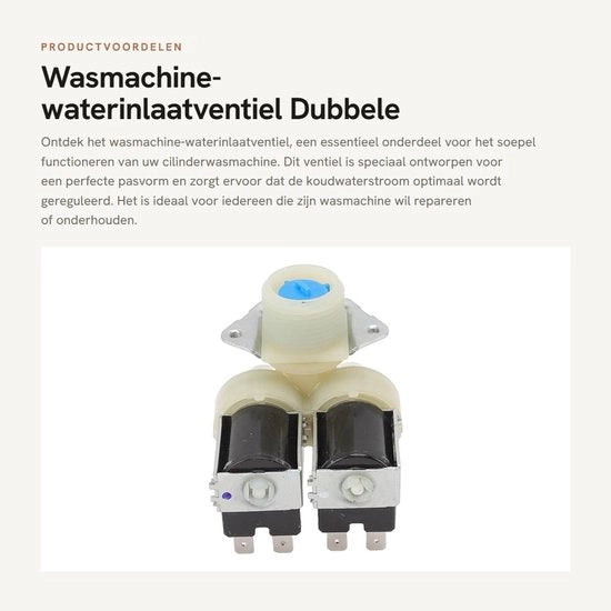 Vendita di Valvola di scarico per lavatrice - Doppie viti - 220-240 V - Materiale ABS - Forma perfetta di accoppiamento - Durata per uso prolungato