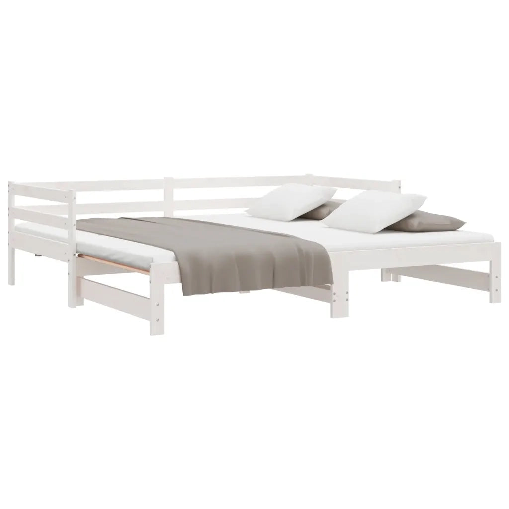 Lettino Estraibile Senza Materasso Bianco 80x200 cm 814695