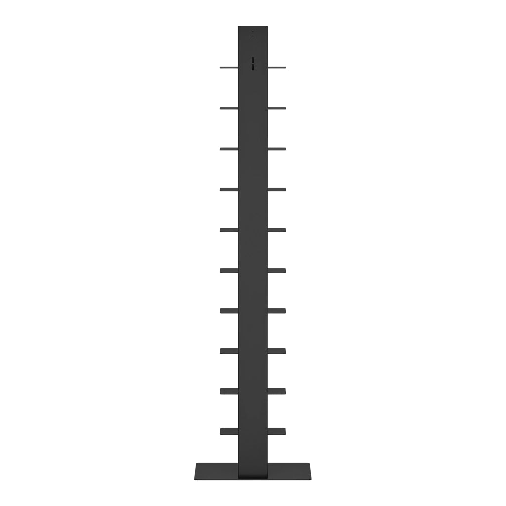 Libreria a Schienale Eksjö Scaffale a 10 Ripiani 150 x 39 x 39 cm Acciaio Nero [en.casa]