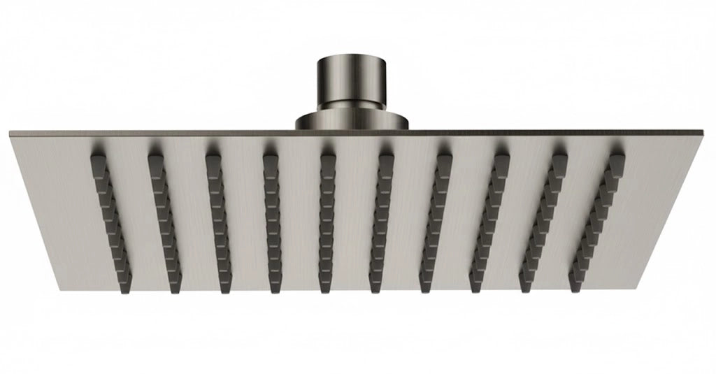 SOFFIONE SLIM QUADRO- Inox Spazzolato cm 25 x 25- Remer- pezzi 1