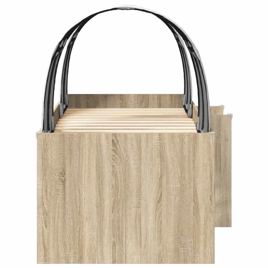 Letto con Tunnel 3 pz Rovere Sonoma e Bianco 98.5 x 200 cm 3423557