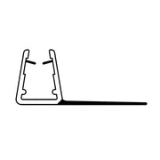 PROFILO GOCCIOLATOIO IN PVC PER CRISTALLI BOX DOCCIA 404 2 MT- ESCLU- pezzi 1