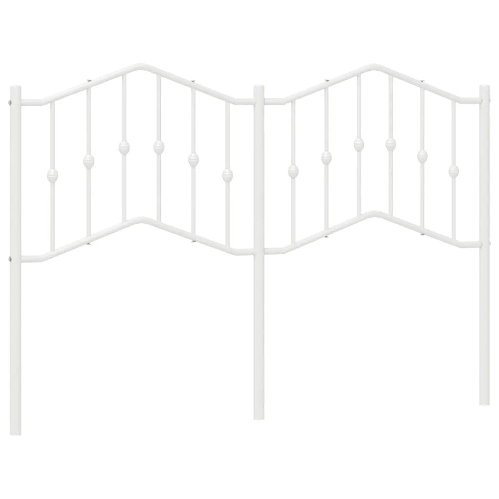 Testiera in Metallo-Testiera in Ferro-Testata Bianco 135 cm 707479