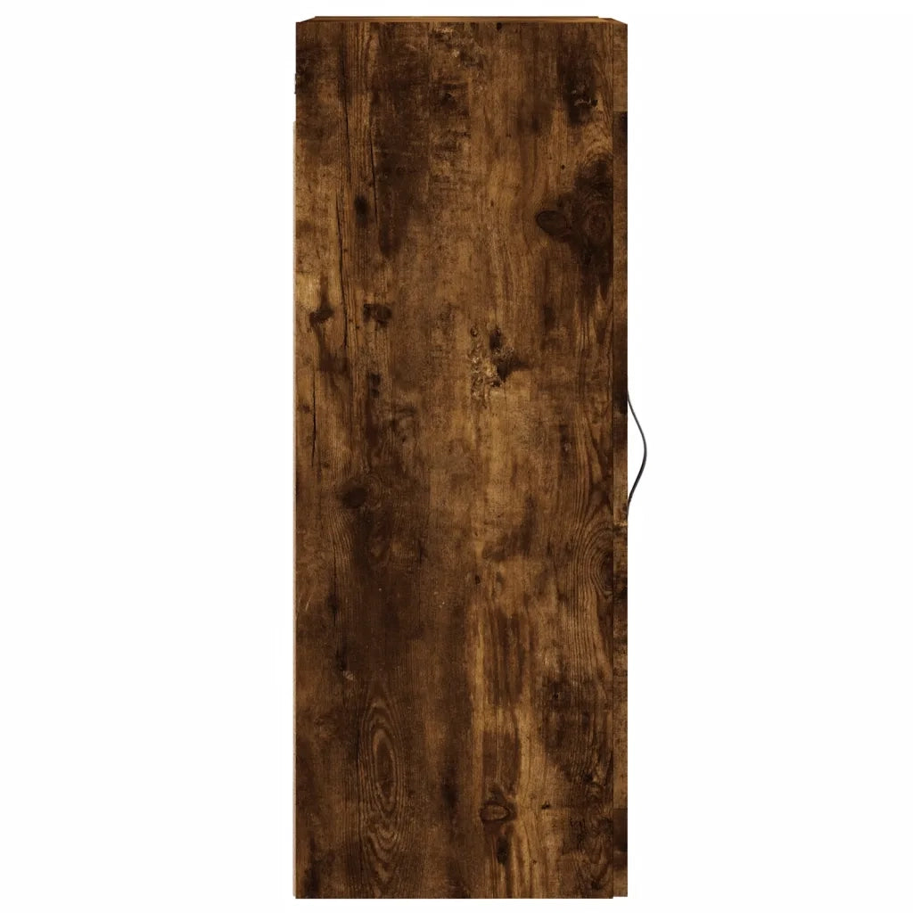 Mobile a Parete Rovere Fumo 34,5x34x90 cm in Legno Multistrato 830497