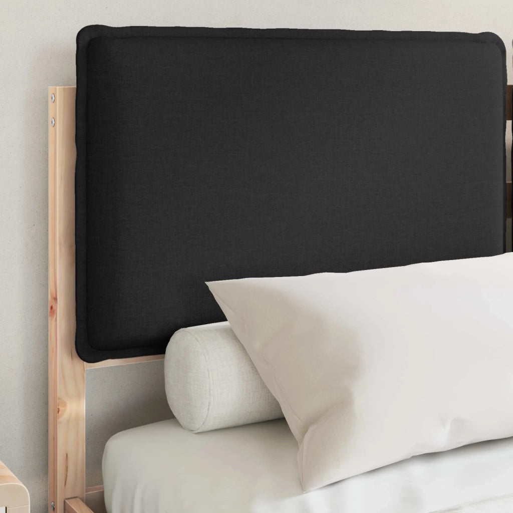 Letto con Testiera Rivestita Nero 140 x 200 cm 877836