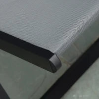 Set 2 Sedie Poltrona Sdraio da Esterni, Pieghevoli e Reclinabili, in Alluminio, 96.5x58x91.5 cm, Grigio Scuro