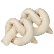 Set di 2 cuscini moderni in tessuto peluche beige 172 x 14 cm accessori decorazioni divano