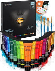Set di vernici acriliche premium - 24 tubi - inclusa lezione video
