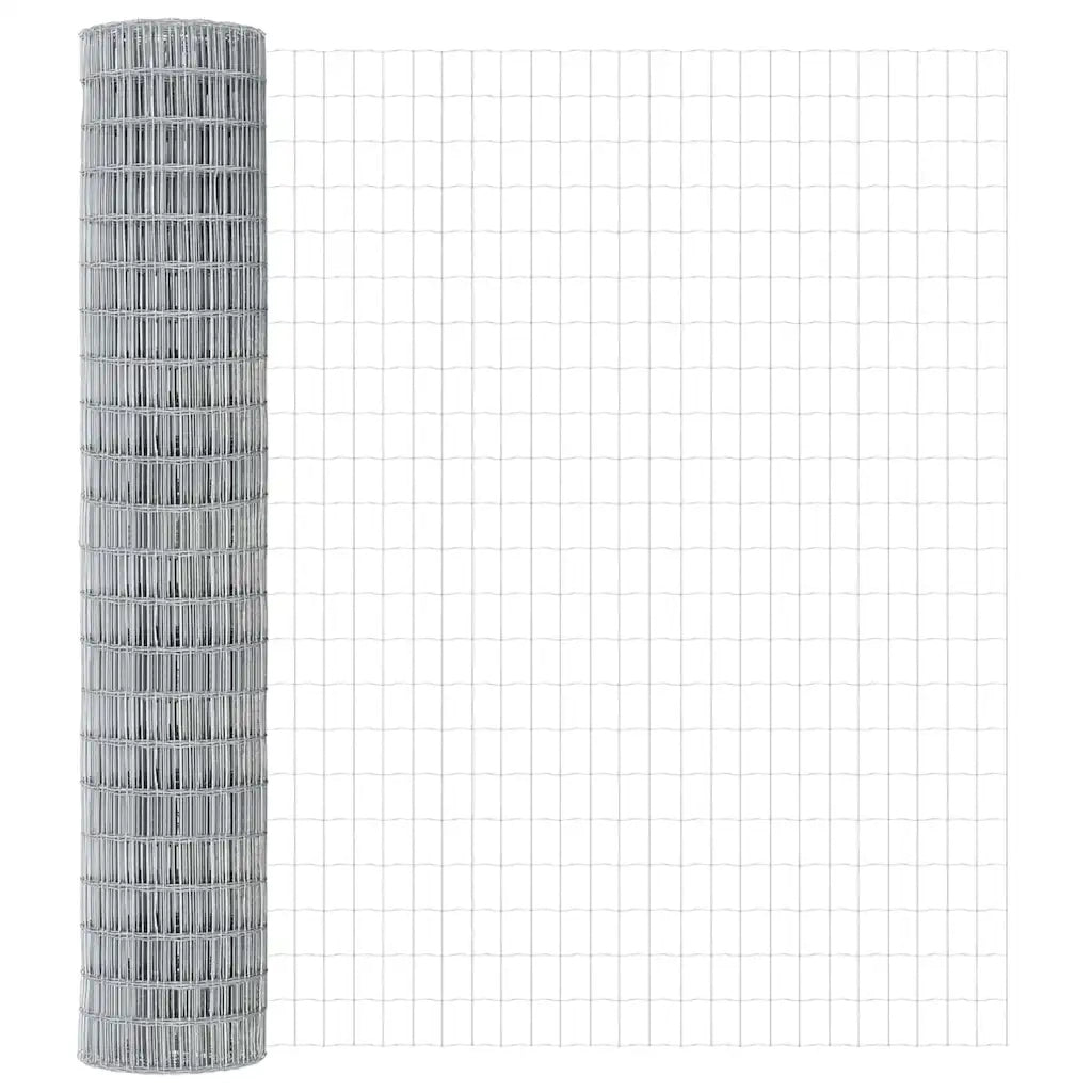Recinzione da Giardino | Recinzione con Posto Argento 1,5 x 10 m Acciaio