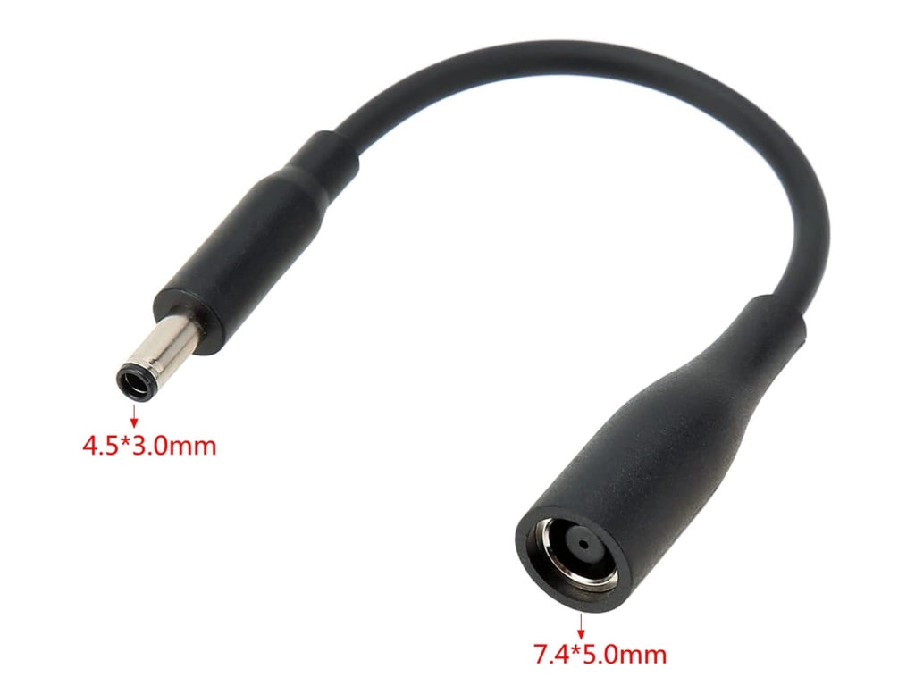 Cavo adattatore 7.4x5.0 mm femmina a 4.5x3.0 mm spinotto maschio per alimentatore notebook Dell e XPS Laptop