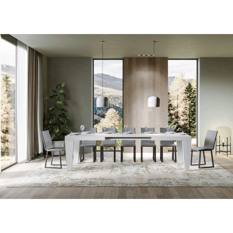 Tavolo allungabile 200/460x90 cm Spimbo - Bianco Frassino