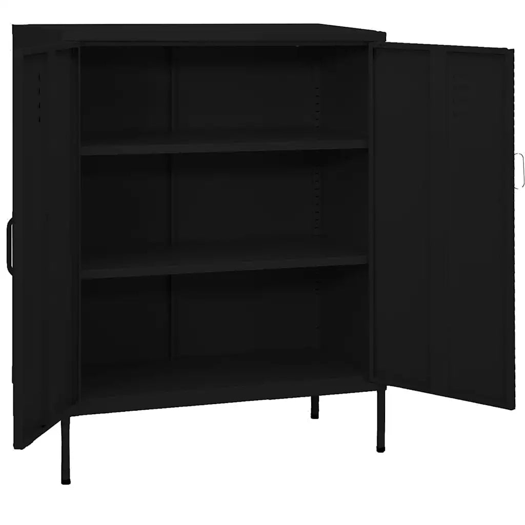 Armadietto Nero 80x35x101,5 cm in Acciaio cod mxl 40292