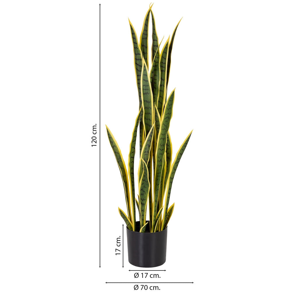 Sanseveria artificiale 26 foglie verde 70x70x120
