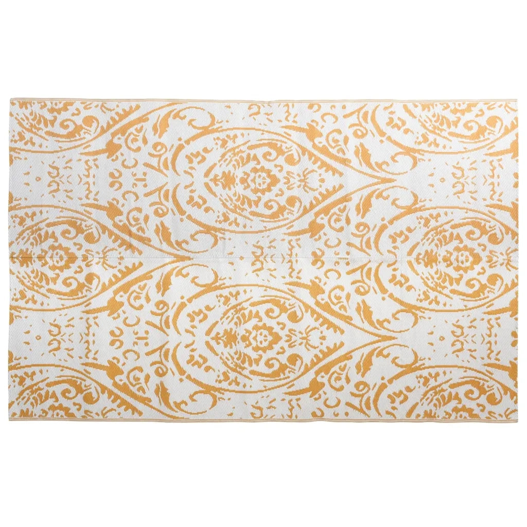 Tappeto da Esterni ARAKIL Arancione e Bianco 190x290 cm in PP 310463