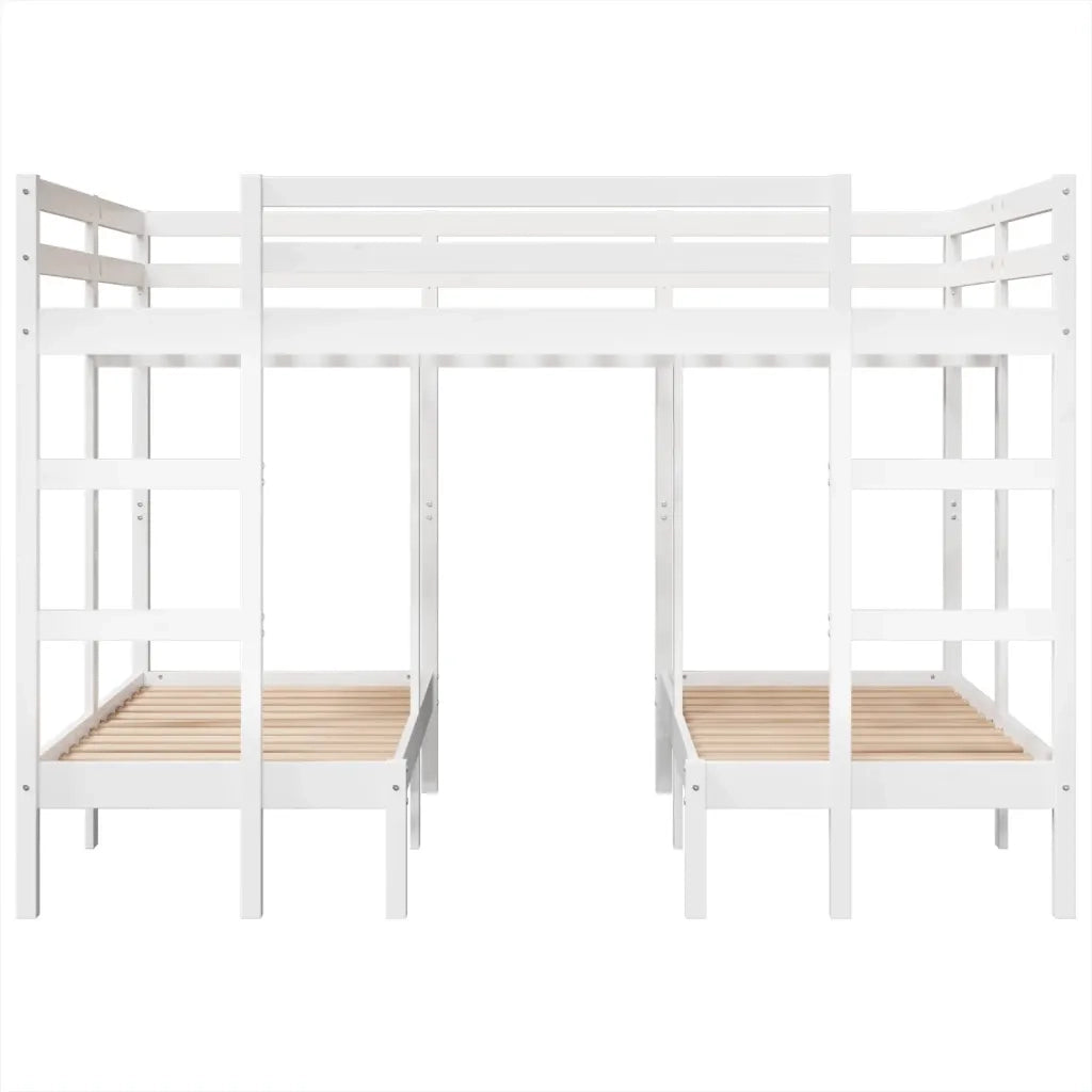 Giroletto Castello Triplo Bianco 140x200/70x140cm Massello Pino