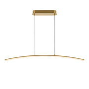 Maytoni Lampadario moderno Curve 1 luce LED integrato ottone metallo