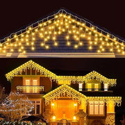 Cascata di Luci LED 4x0,60 Metri per Interni ed Esterni COLORE LED: BIANCO CALDO