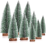 Albero di Natale Mini 9 Pezzi per Decorazione di Tavolo Casa Festa dell'Anno Nuovo 10/15/20 cm