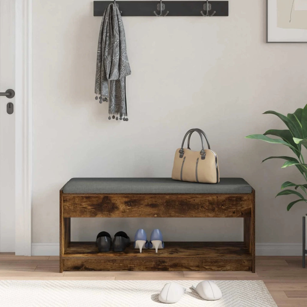 Panca per ingresso Quercia Affumicata 103 x 38 x 45 cm 891588