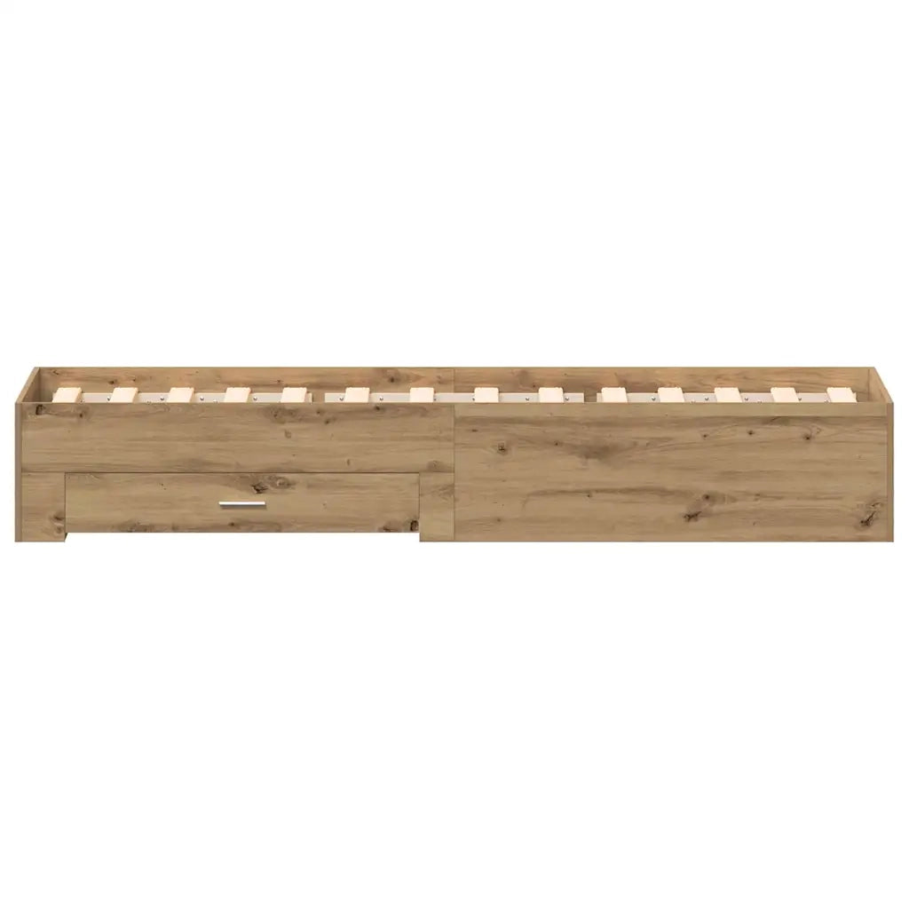Struttura del letto con cassetto Rovere artigianale 90 x 190 cm 3333991