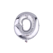 Trade Shop - Palloncino Gonfiabile Elio Lettera O Argento 35 Cm Compleanno Festa Party Casa -